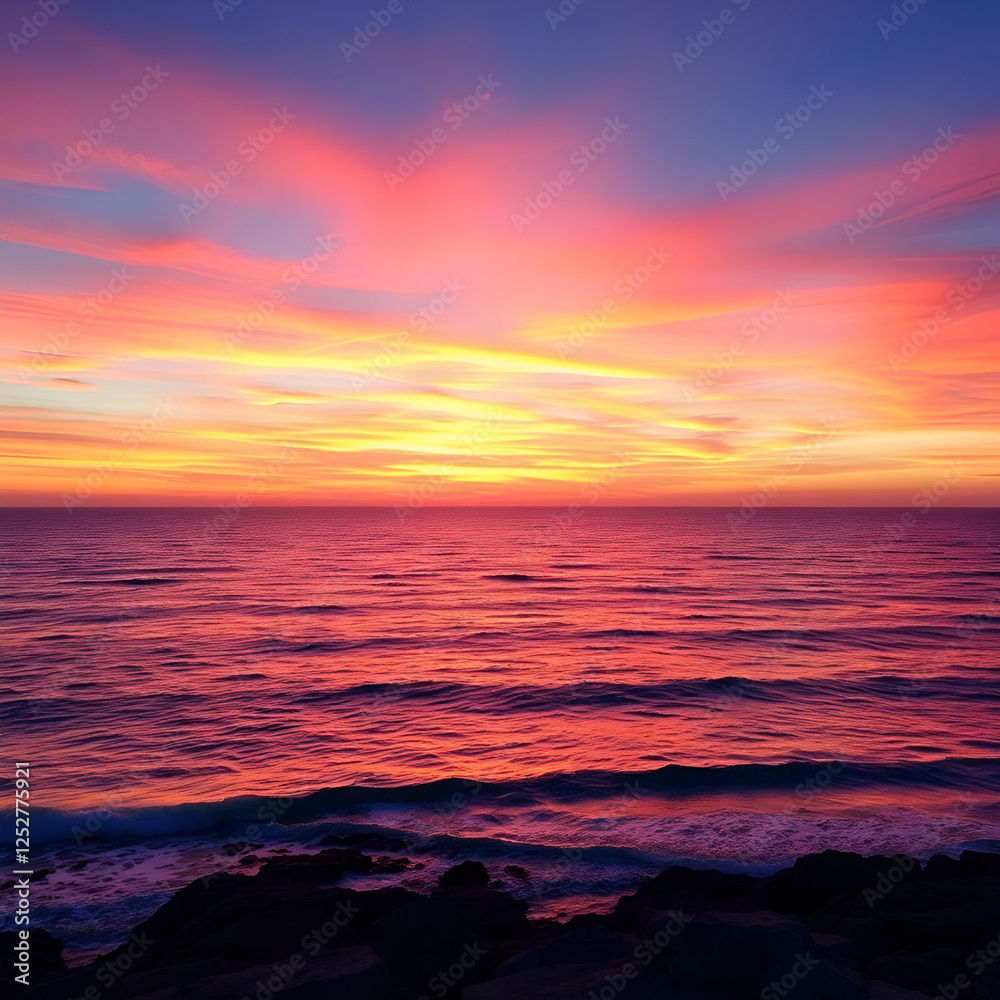 Obraz premium sunset over the sea