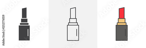 Lipstick icons pack for website designs