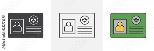 Medical marijuana card icons pack for website designs