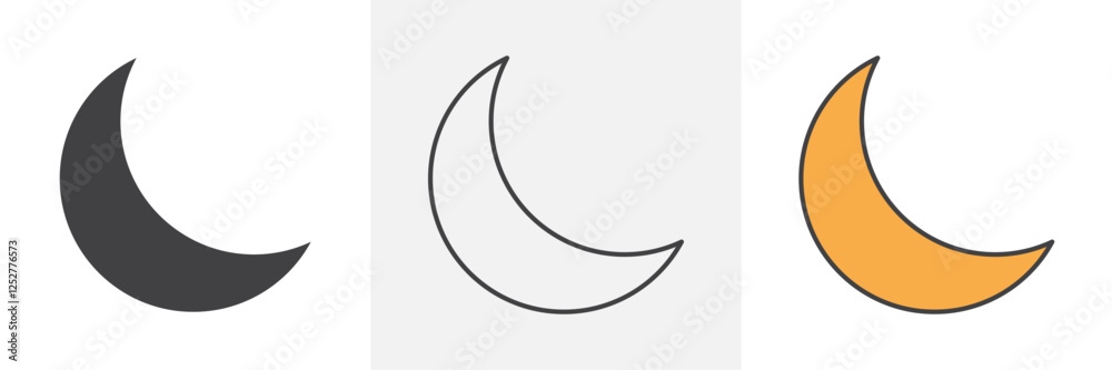 Moon icons pack for website designs Moon icons pack for website designs