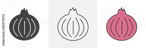 Onion icons pack for website designs