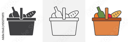 Picnic icons pack for website designs