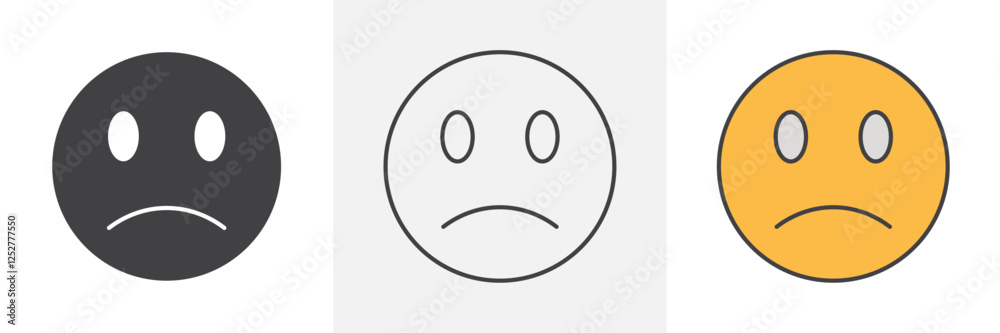 Fototapeta premium Sad icons pack for website designs