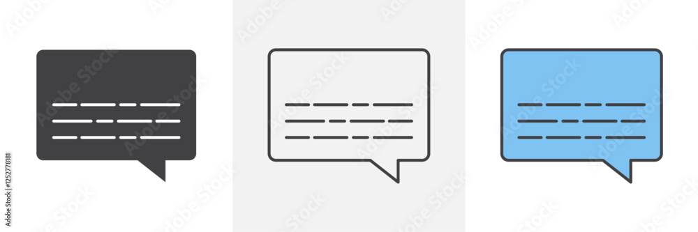 Subtitles icons pack for website designs Subtitles icons pack for website designs