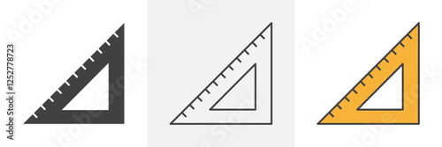 Triangle Ruler icons pack for website designs