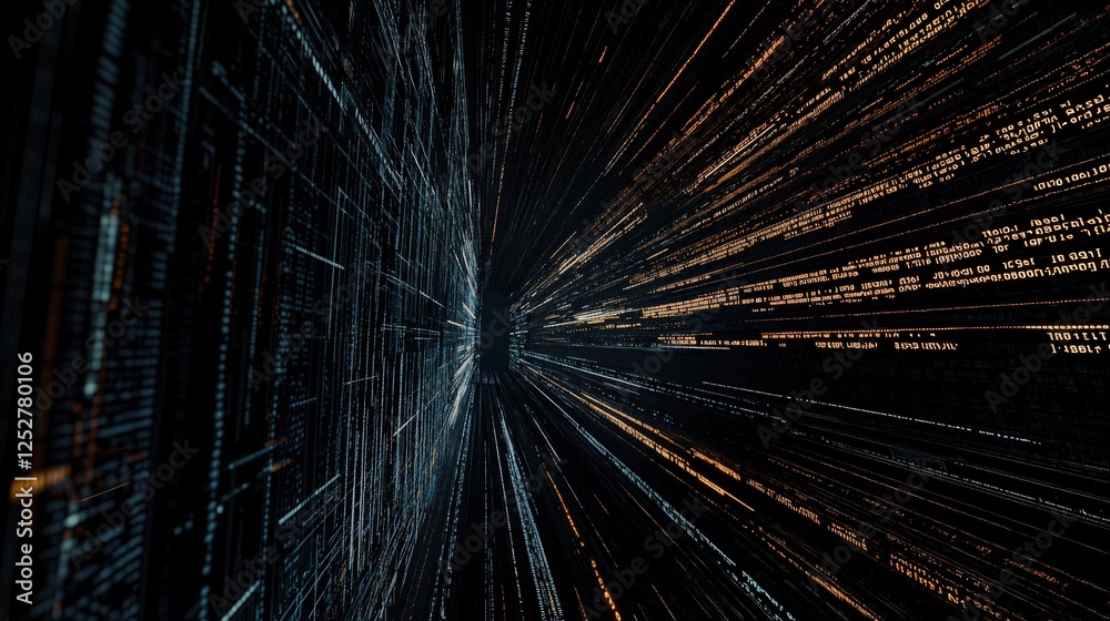 Obraz premium Exploring the Future of Technology Global Communication and Connection in a Digital Environment Abstract Viewpoint of Data Flow