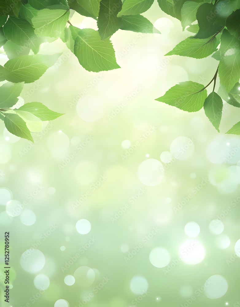 A calming summer scene with softly blurred green leaves and scattered light circles creating a natural bokeh effect. A calming summer scene with softly blurred green leaves and scattered light circles creating a natural bokeh effect.
