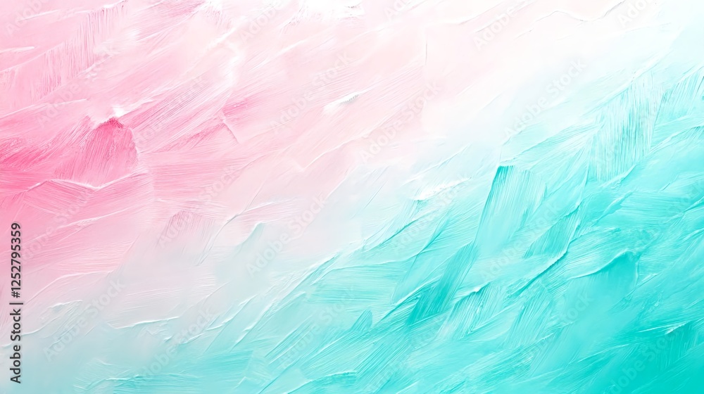 Fototapeta premium Pink & Teal Abstract Paint Texture - Pastel colors