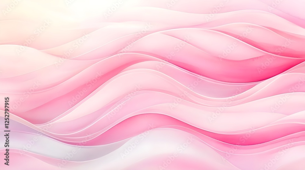 Obraz premium Pink Abstract Wave Background Texture - Pastel colors