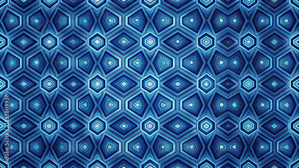 Fototapeta premium Indigo Slime Background with Geometric Patterns, surreal, otherworldly, neon, slime, psychedelic