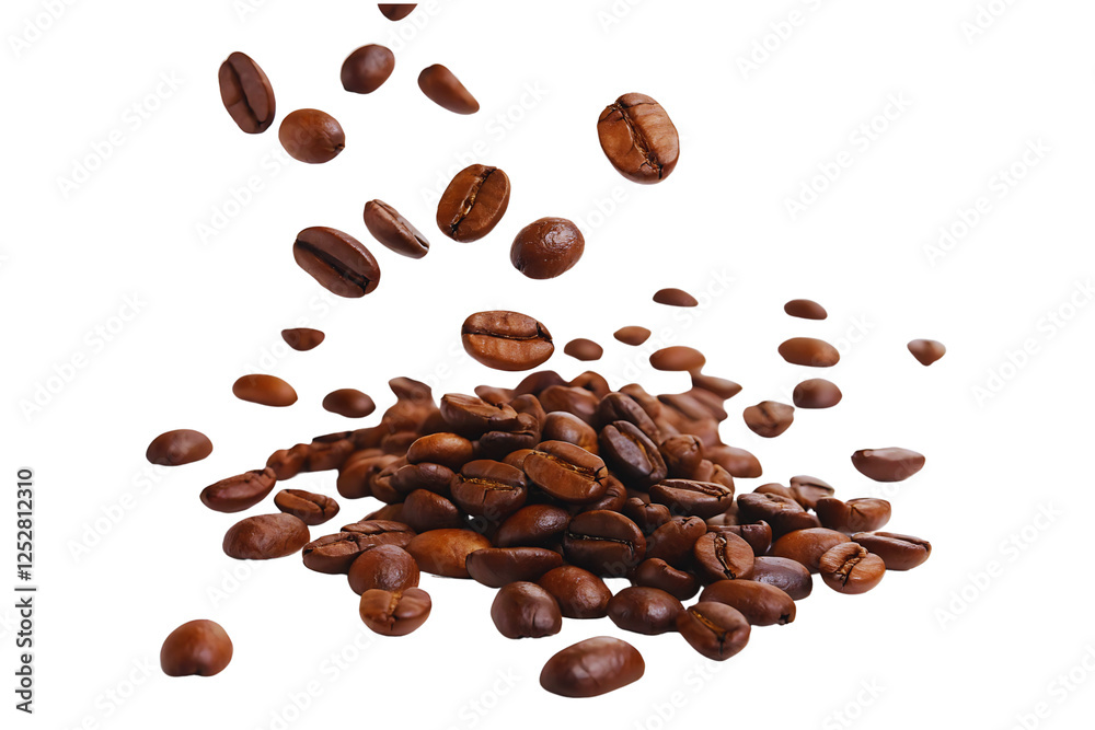 Obraz premium coffee beans isolated on white background