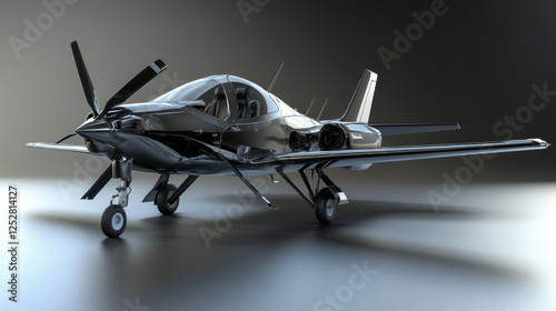 Cartoon style unmanned aerial vehicle military drone