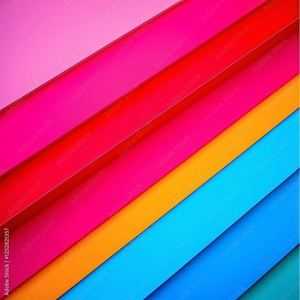 Fototapeta premium Abstract Colorful Diagonal Stripes Pattern
