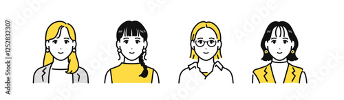働く女性 人物 アイコン
