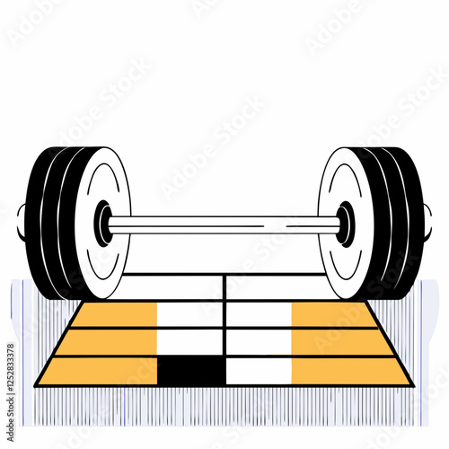 dumbbell isolated on white background