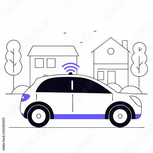 self driving vector
