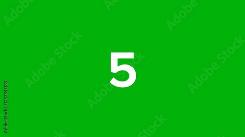 Countdown Animation 10 to 0 Abstract Stock Video Background - Concept of speed, wake up, alarm, clock, hourly stock video - includes green screen for chroma key and overlay alpha channel