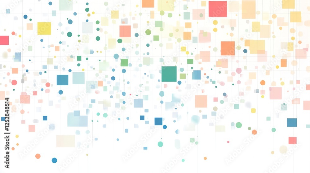 vibrant abstract background filled with colorful squares and circles, creating a playful atmosphere suitable for digital art and creative projects vibrant abstract background filled with colorful squares and circles, creating a playful atmosphere suitable for digital art and creative projects