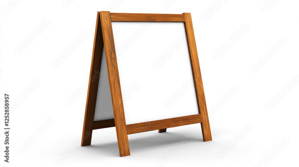 Blank Wooden A-Frame Signboard, Perfect for Advertising Your Business Blank Wooden A-Frame Signboard, Perfect for Advertising Your Business