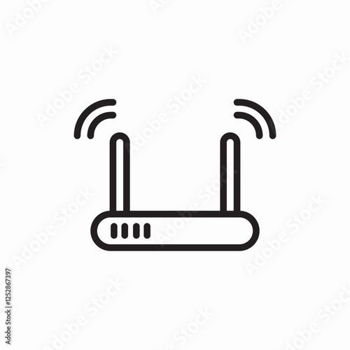 WIFI router wireless internet icon vector sign
