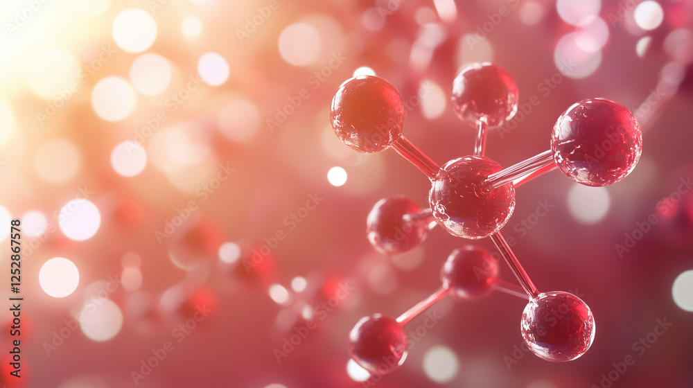 Molecular structure of hyaluronic acid for skincare and hydration in beauty products, Close-up of cosmetic molecules related to skin health and hydration. Close-up shots, raw graphic photos. Molecular structure of hyaluronic acid for skincare and hydration in beauty products, Close-up of cosmetic molecules related to skin health and hydration. Close-up shots, raw graphic photos.