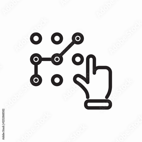 key lock phone icon vector sign