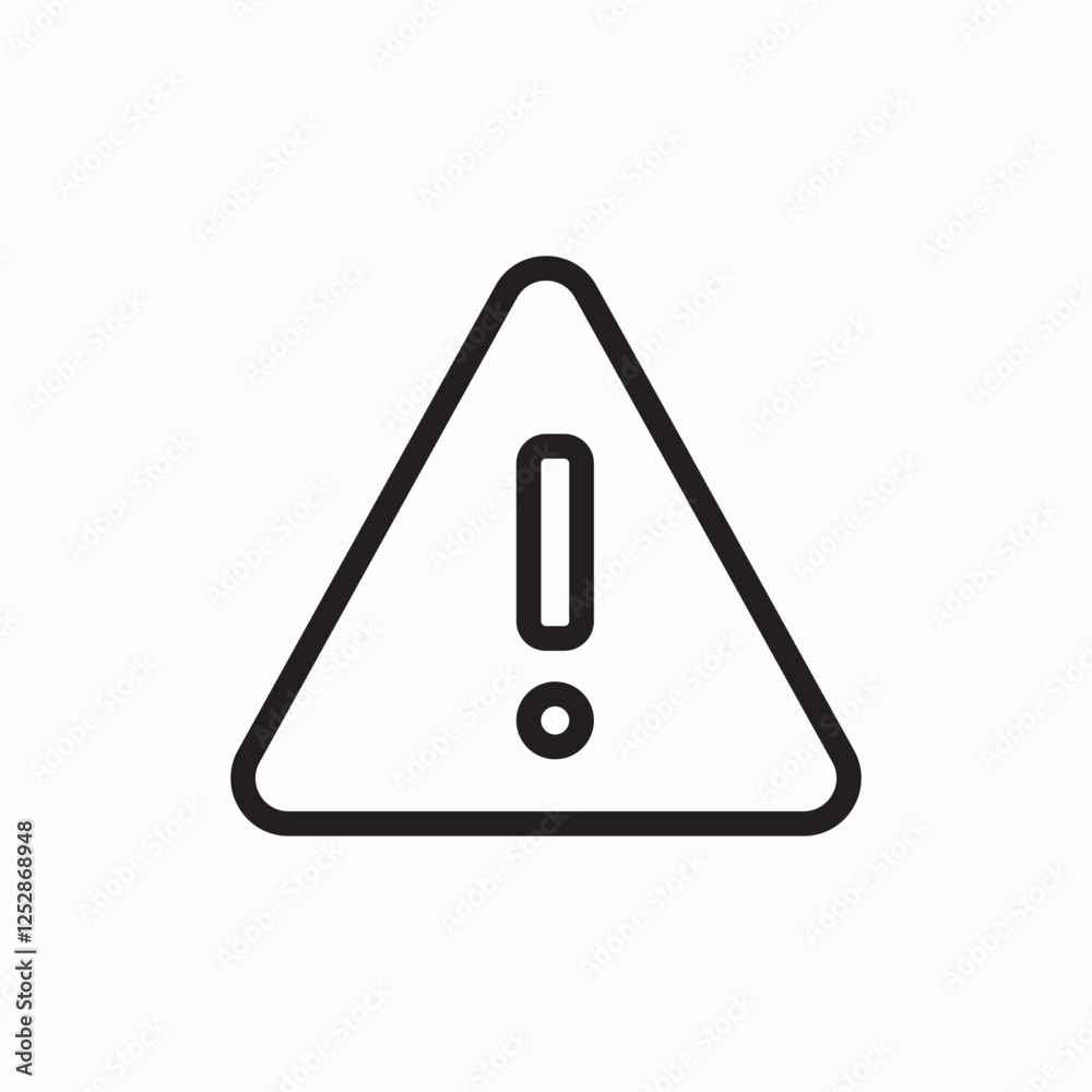 danger warning alert triangle icon vector sign danger warning alert triangle icon vector sign