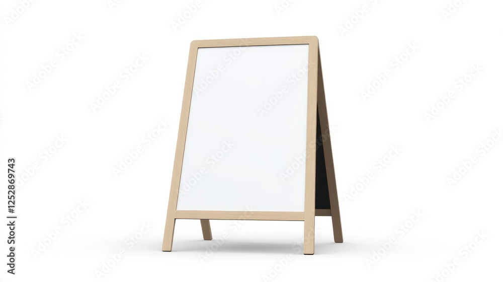 Blank A-Frame Sign Mockup: Advertise Your Business! Blank A-Frame Sign Mockup: Advertise Your Business!