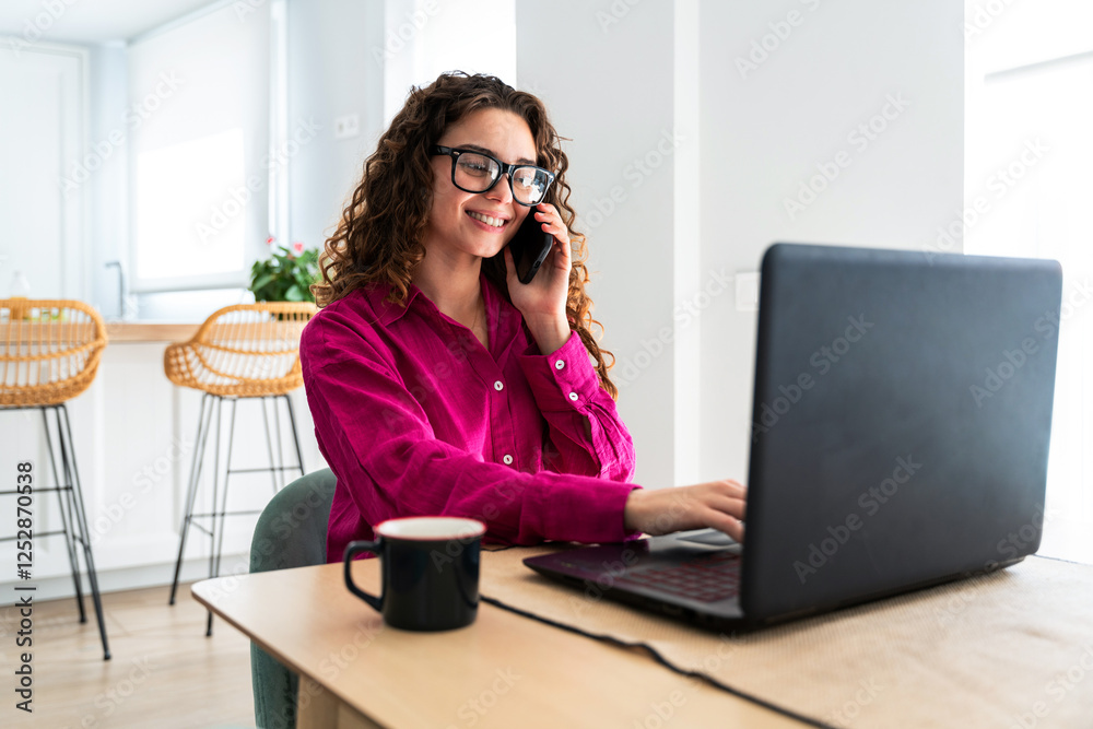 Beautiful young woman with colorful attire at home - Cheerful pretty female adult spending quality time at home Beautiful young woman with colorful attire at home - Cheerful pretty female adult spending quality time at home