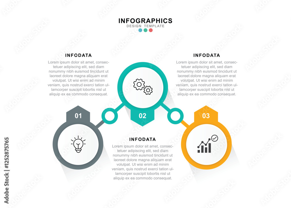 Infographic 3 options design elements for your business data. Vector Illustration. Infographic 3 options design elements for your business data. Vector Illustration.