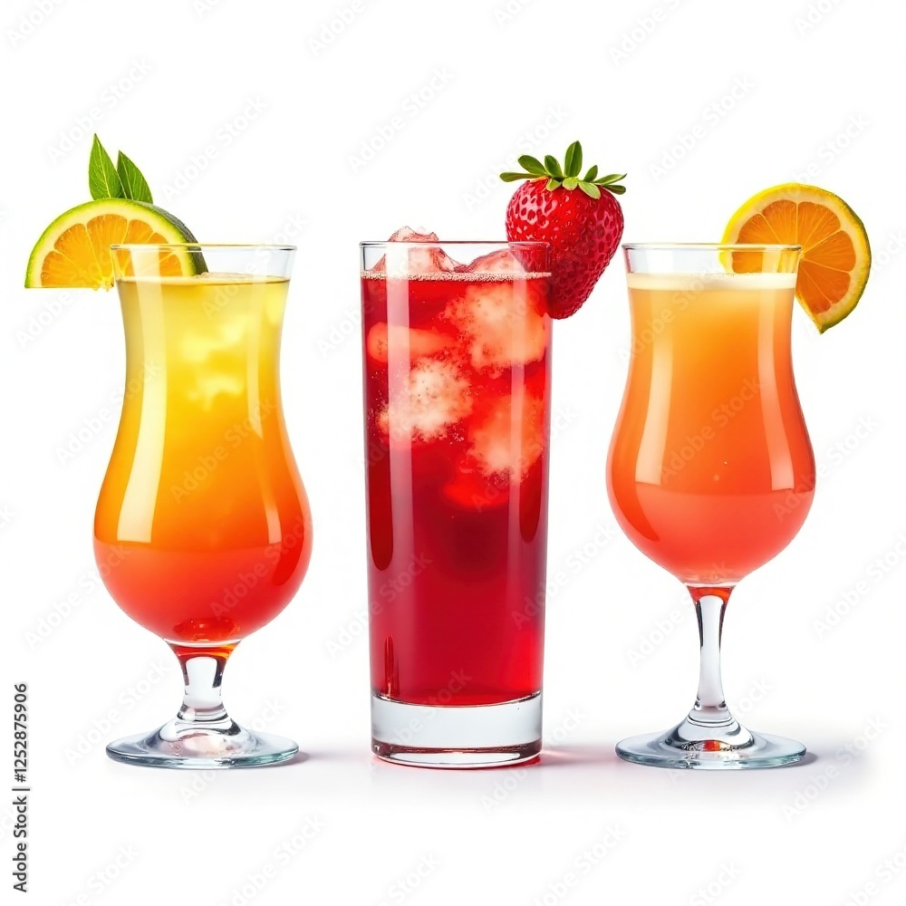 Summer Cocktails - Refreshing Short Glass Drinks Banner Summer Cocktails - Refreshing Short Glass Drinks Banner