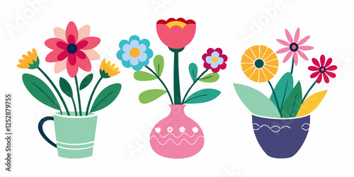 Floral designs on decorative vases for home decor inspiration