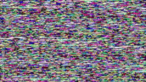 Bright glich video, bad tv signal of color display
