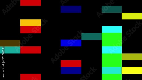 Bright glich video, bad tv signal of color display