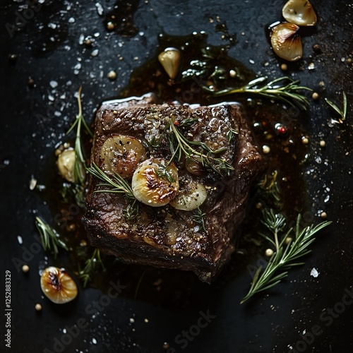 Juicy and delicious steak