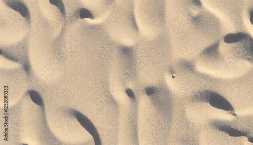 Wavy Sand Dunes Under The Sunlight