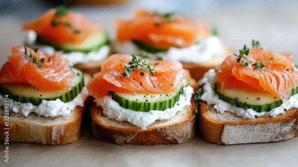Delicious Smoked Salmon Cucumber Canap Delicious Smoked Salmon Cucumber Canap