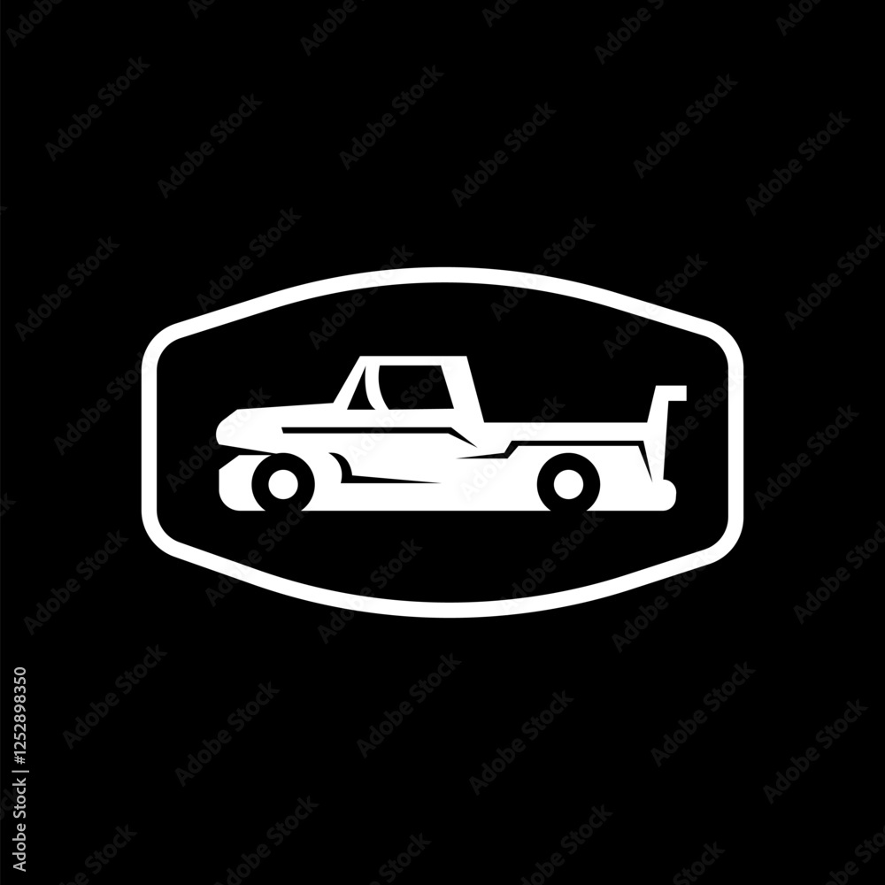 Obraz premium Tough Utility Vehicle Powerful, Durable, Compact, Reliable, Pickup Truck, Logo, Design, Icon