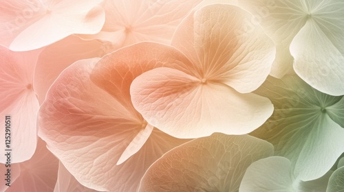 A delicate flower petal-inspired background with soft pinks and warm earthy greens