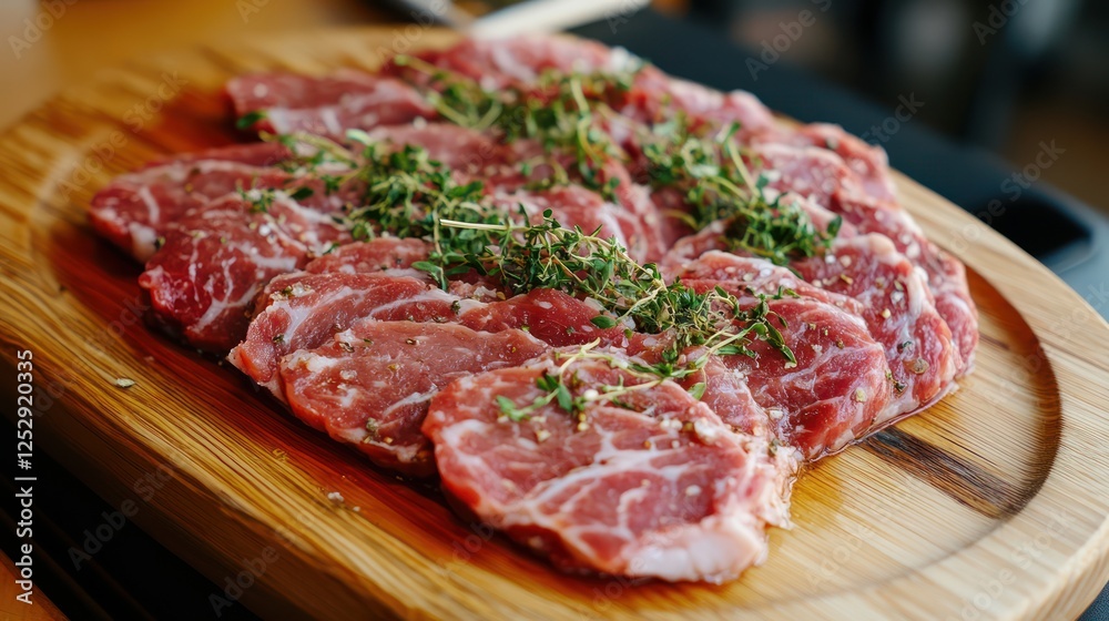 Delicious Marinated Pork Slices Ready for Grilling Delicious Marinated Pork Slices Ready for Grilling