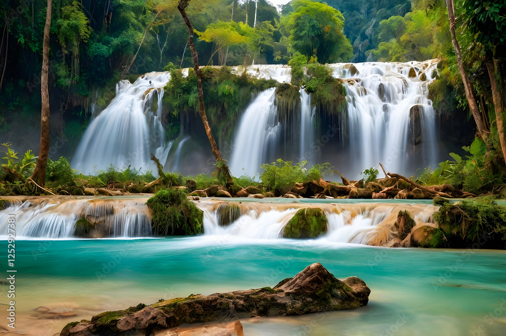 Fototapeta premium waterfall in the forest