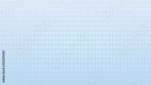 Elegant seamless pattern featuring delicate diamond shaped dots in light blue and white tones. This minimalist design creates a soft, textured effect with graduating sizes of geometric elements.