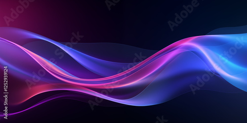 Purple gradient wavy abstract background