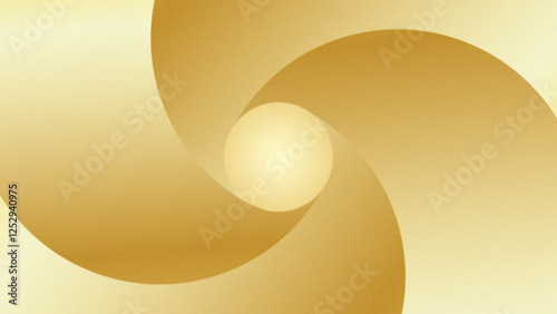 An abstract, fluid wave design with smooth curves converging at a central point. The golden gradient enhances the sense of depth and motion, creating a luxurious, modern aesthetic.