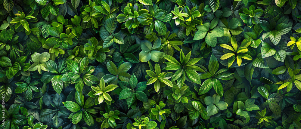 Obraz premium Green leaves plants. Spring background. Greenery environment, ecology. Calm composition, wallpaper.