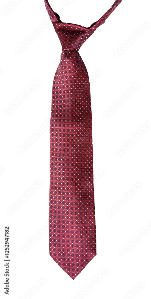 Classic dark red tie isolated on white background. Classic dark red tie isolated on white background.