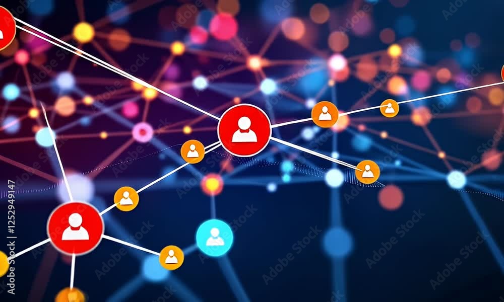 Global network connection, digital communication, data flow, abstract background, technology concept