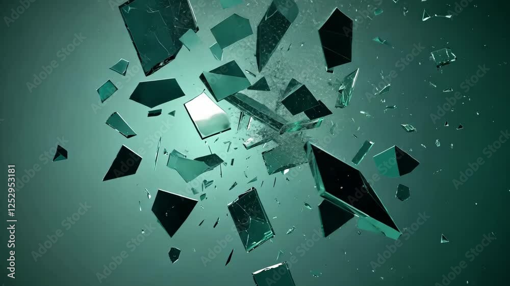 Glass Shatter, Dramatic Slow Motion Effect