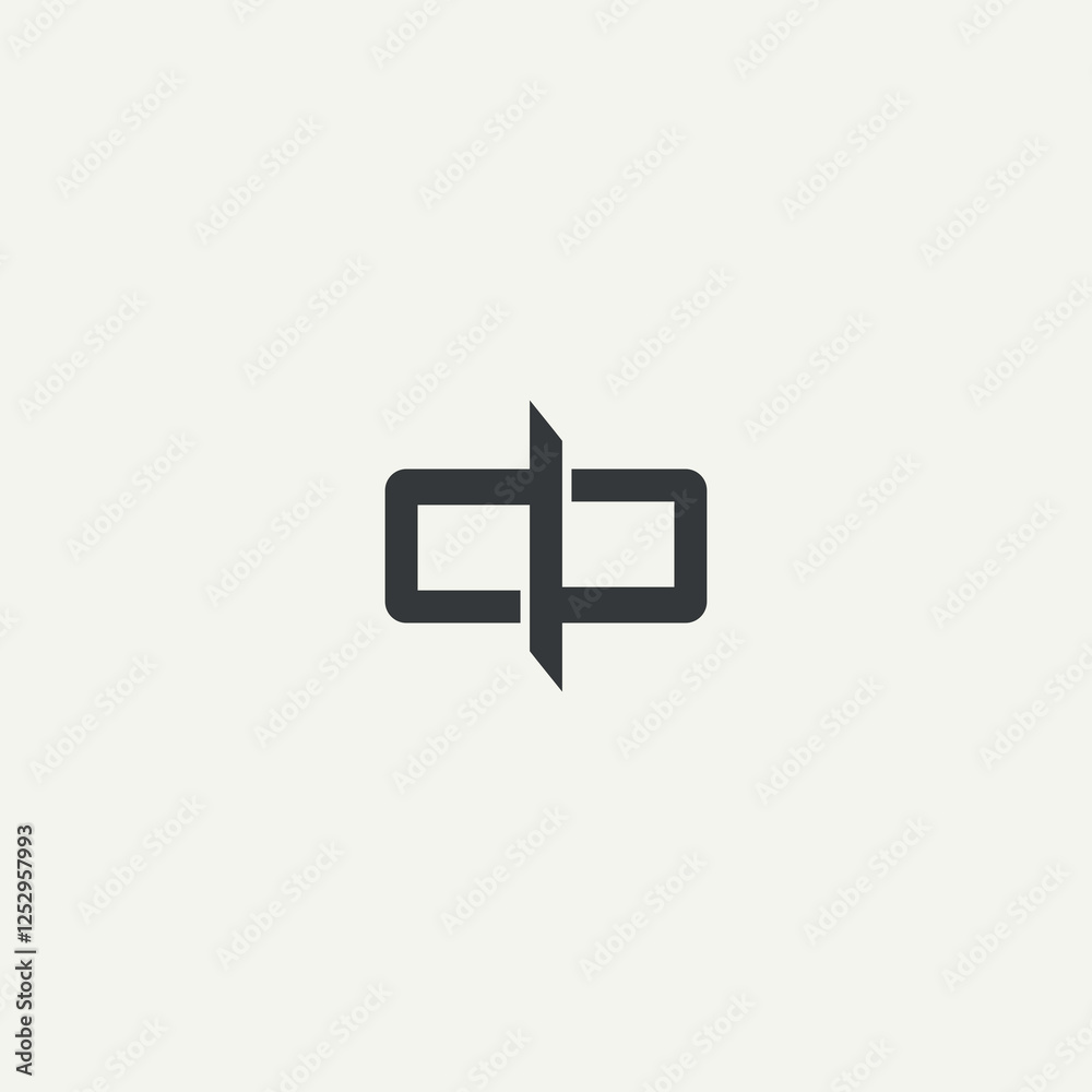 Fototapeta premium dp rectangles logo 