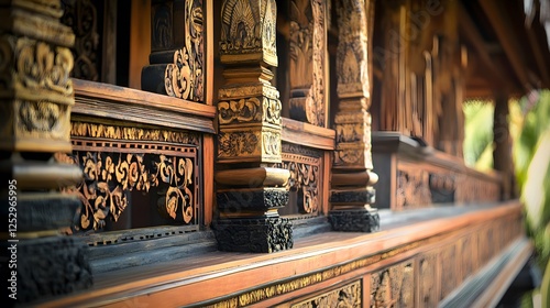 Minangkabau House Carvings photo